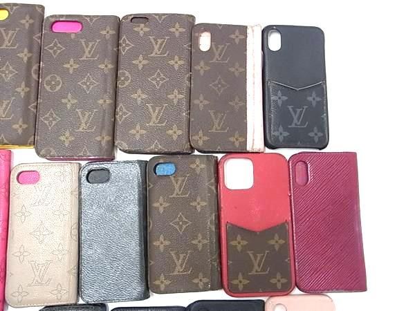 1円 LOUIS VUITTON ルイヴィトン フォリオ バンパー iPhoneX/Xs/8Plus/7Plus/12/12Pro等 アイフォンケース 22点セット まとめ売り DA6842の画像3