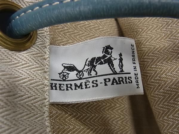 1円 HERMES エルメス アリーヌGM トワルシェブロン ショルダーバッグ メンズ レディース アイボリー系 BJ1668の画像6