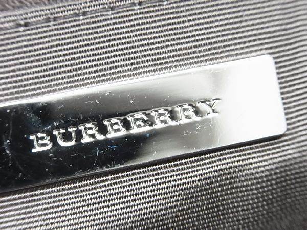 1円 ■新品同様■ BURBERRY バーバリー ノバチェック キャンバス×レザー ハンドバッグ トート レディース ベージュ系×ブラウン系 AP6597_画像10