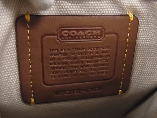 1 jpy # new goods # unused # COACH Coach C4828 Minica sin leather 2WAY Cross body handbag shoulder bag pale orange series AR1264