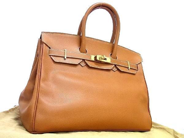 1 иен # превосходный товар # EPONINE Epo колено n Birkin type ручная сумочка большая сумка женский оттенок коричневого AN9785