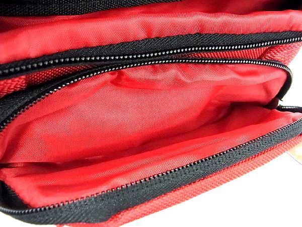 1 jpy # new goods # unused # Scuderia Ferraris Koo te rear Ferrari polyester belt bag body bag shoulder red group BE5658