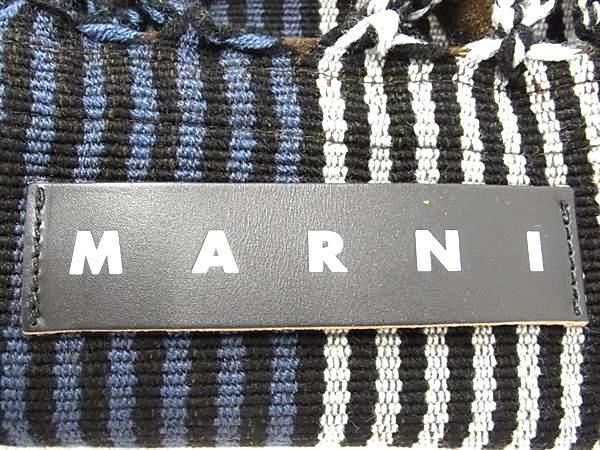 1 иен # прекрасный товар # MARNI Marni рынок гамак парусина большая сумка плечо женский оттенок коричневого × многоцветный BI1518