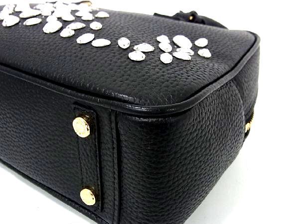 1 иен # превосходный товар # A.D.M.J.e-ti- M J кожа Swarovski ручная сумочка большая сумка женский оттенок черного AN8268