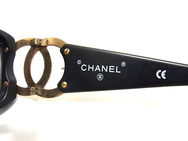 1円 CHANEL シャネル 02461 90405 ココマーク サングラス メガネ 眼鏡 レディース ブラック系 FC0635_画像5