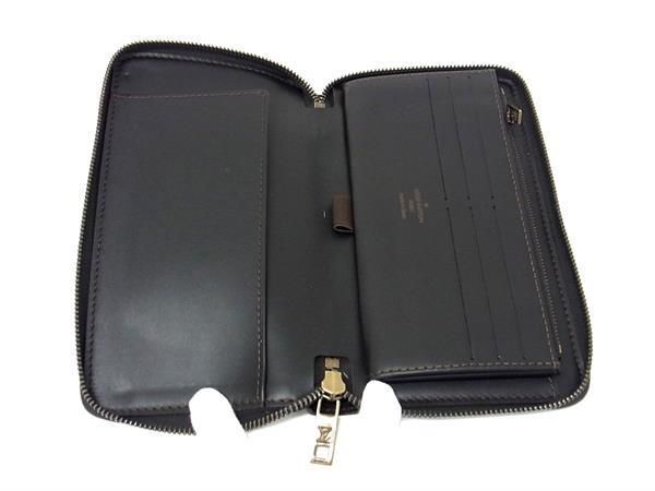 1円■美品■ LOUIS VUITTON ルイヴィトン M97025 ユタ ジッピーオーガナイザー ラウンドファスナー 長財布 ウォレット ブラウン系 AZ0735の画像3