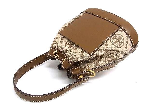 1円 ■極美品■ TORY BURCH トリーバーチ キャンバス 2WAY ハンドバッグ ショルダー 斜め掛けかばん レディース ブラウン系 FC1549の画像3