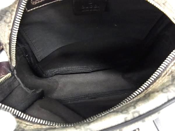 1円 ■美品■ GUCCI グッチ 233268 525040 GG柄 PVC×レザー クロスボディ ショルダーバッグ 斜め掛けかばん ブラウン系 FC0172_画像5