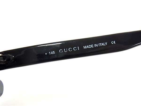 1円 ■美品■ GUCCI グッチ 145 GG1174/S 7RB 54□16 サングラス メガネ 眼鏡 レディース メンズ ブラック系 AX4886_画像4