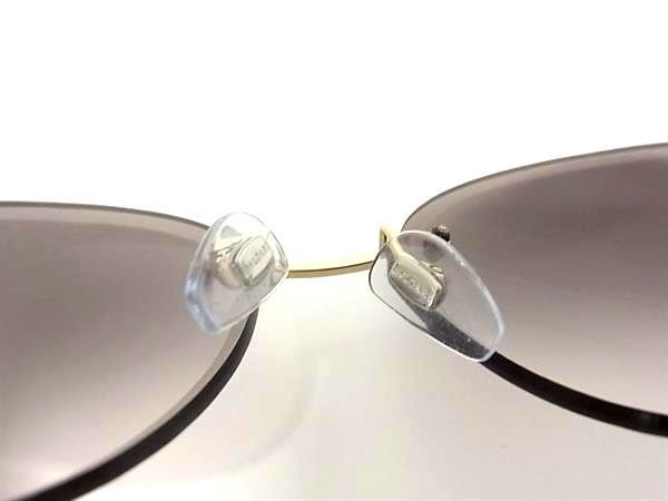 1円 ■美品■ BVLGARI ブルガリブルガリ 6091-B サングラス メガネ 眼鏡 レディース メンズ ゴールド系 AV9871_画像6