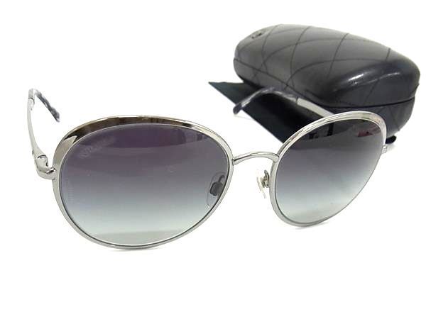 1 jpy CHANEL Chanel 4206 c.108/56 here Mark sunglasses glasses glasses lady's men's silver group AV9207