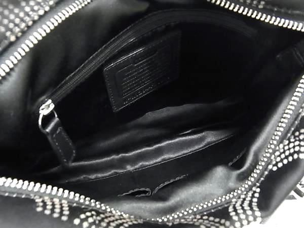 1 jpy # ultimate beautiful goods # COACH Coach F20343 OP art nylon canvas handbag tote bag lady's black group AW3584