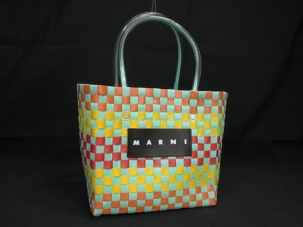 1 иен # превосходный товар # MARNI Marni Marni рынок цветок Cafe поли Pro pi Len ручная сумочка большая сумка многоцветный AW3623