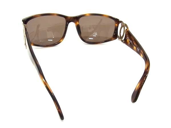 1 jpy # beautiful goods # CHANEL Chanel 02461 91235 here Mark tortoise shell style sunglasses glasses glasses lady's brown group AY0749