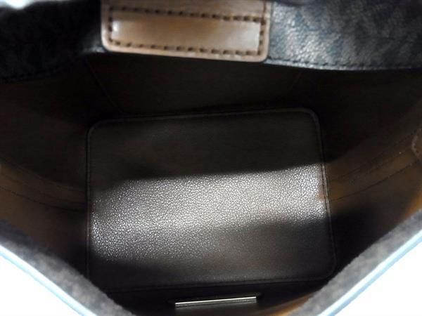 1円 ■新品同様■ MICHAEL KORS マイケルコース MK柄 PVC クロスボディ ショルダーバッグ 斜め掛け レディース ブラウン系 FC1414_画像5