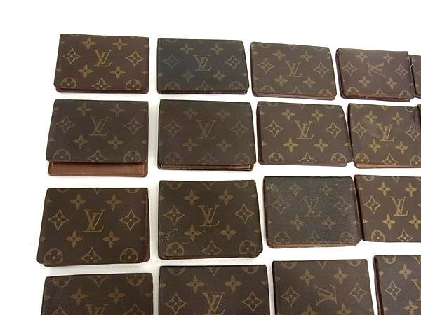 1円 LOUIS VUITTON ルイヴィトン モノグラム カードケース パスケース 名刺入れ等 23点セット まとめ売り ブラウン系 DA6768の画像2