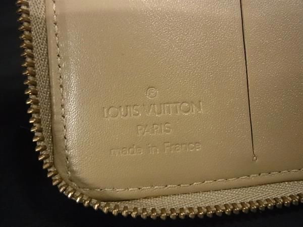 1円 LOUIS VUITTON ルイヴィトン M91015 モノグラムヴェルニ ブルーム ラウンドファスナー 財布 ウォレット イエロー系 AV7655_画像6