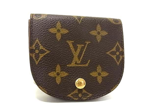 1円 ■極美品■ LOUIS VUITTON ルイヴィトン M61970 モノグラム ポルトモネ グゼ コインケース コインパース 小銭入れ ブラウン系 FA2238_画像1