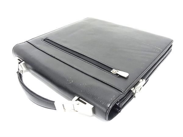 1円 ■美品■ BALLY バリー レザー ダイヤルロック式 2WAY クロスボディ ショルダーバッグ ハンドバッグ ブラック系 FC1508_画像3