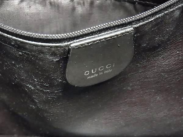 1円 GUCCI グッチ 001 3444 1577 バンブー スエード×レザー 2WAY ワンハンドル ハンドバッグ ショルダー 肩掛け ブラウン系 FA3731_画像6