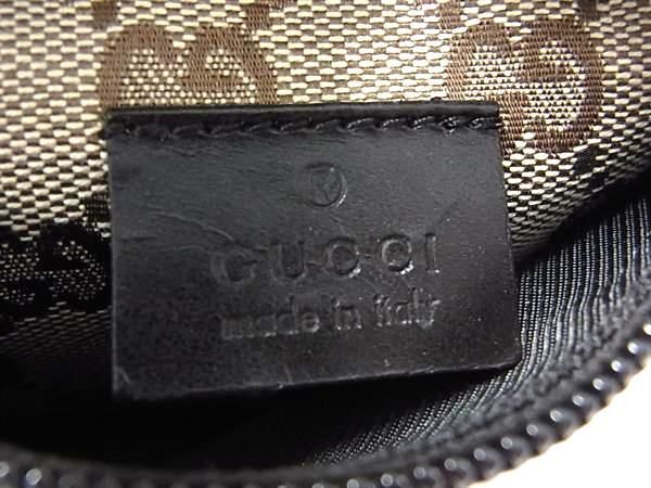 1円 ■新品同様■ GUCCI グッチ 28566 200047 GGキャンバス×レザー ショルダーバッグ 斜め掛けかばん メンズ ブラウン系 FC0446の画像6