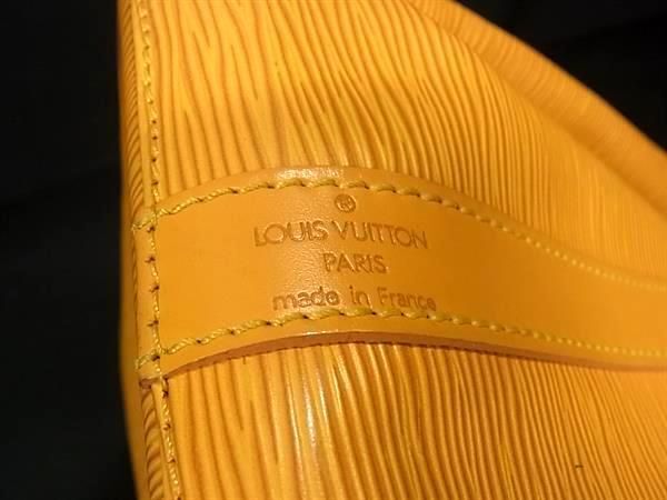 1円 ■美品■ LOUIS VUITTON ルイヴィトン M44109 エピ プチノエ 巾着型 ワンショルダーバッグ 肩掛け レディース タッシリイエロー FC0189_画像6