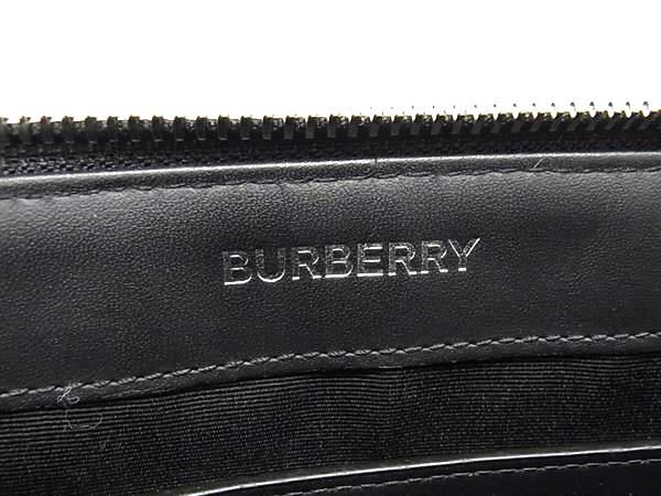 1円 ■新品■未使用■ BURBERRY バーバリー PVC チェック セカンドバッグ クラッチ メンズ ダークグレー系 FC0226_画像5