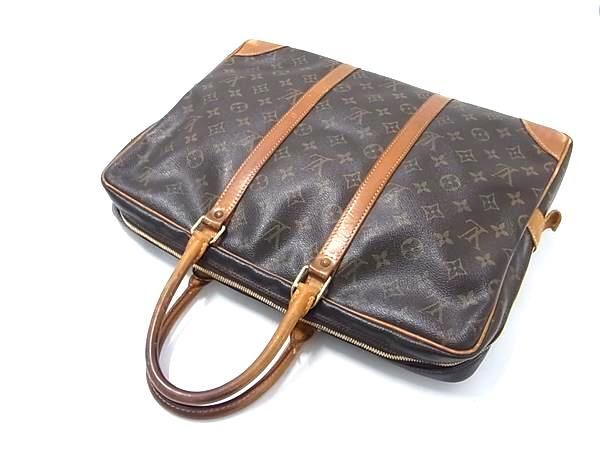 1円 ■美品■ LOUIS VUITTON ルイヴィトン M53361 モノグラム ポルトドキュマン ヴォワヤージュ ビジネスバッグ ブラウン系 AW3504_画像3