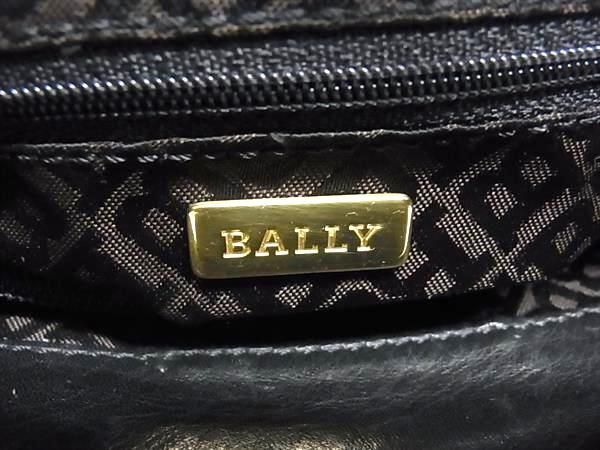 1円 ■美品■ BALLY バリー レザー ワンショルダー ショルダーバッグ 肩掛け レディース ブラック系 AZ0010の画像6