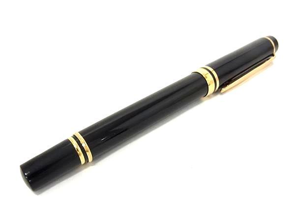 1円 ■極美品■ WATERMAN ウォーターマン ペン先 18K 750 18金 万年筆 筆記用具 文房具 ステーショナリー ブラック系×ゴールド系 AX4058_画像1