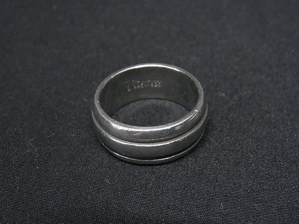 1円 ■美品■ TIFFANY＆Co ティファニー グルーブドリング SV925 指輪 アクセサリー 約18号 メンズ レディース シルバー系 FA3357の画像1