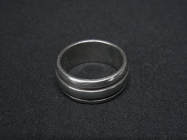 1円 ■美品■ TIFFANY＆Co ティファニー グルーブドリング SV925 指輪 アクセサリー 約18号 メンズ レディース シルバー系 FA3357の画像2