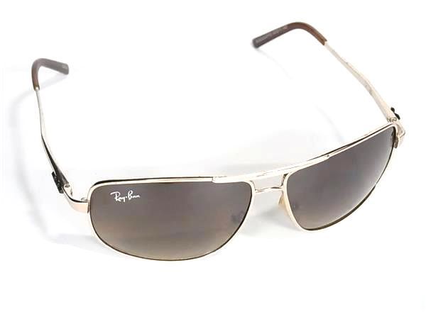 1円 ■美品■ Ray-Ban レイバン RG4243APFM 60□11-140 サングラス メガネ 眼鏡 メンズ レディース ゴールド系×クリアブラウン系 FC0838_画像1