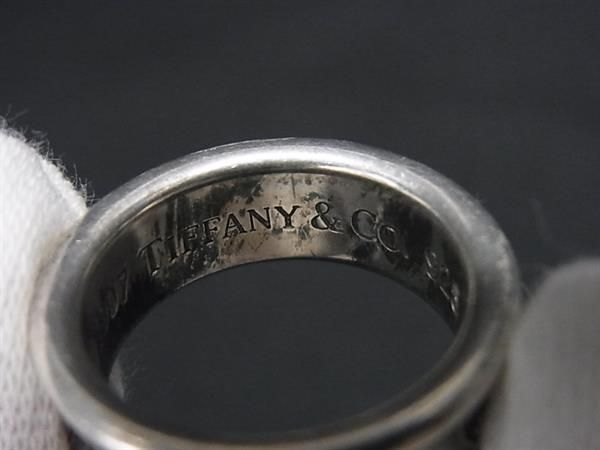 1円 TIFFANY＆Co ティファニー 1837 ナロー SV925 リング 指輪 アクセサリー 約9号 レディース シルバー系 FC1809の画像4