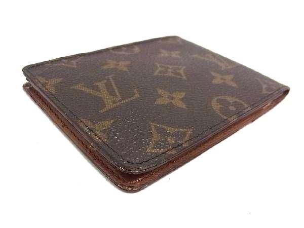 1円 LOUIS VUITTON ルイヴィトン M60895 モノグラム ポルトフォイユ ミュルティプル 二つ折り 財布 ウォレット ブラウン系 FB0379の画像2