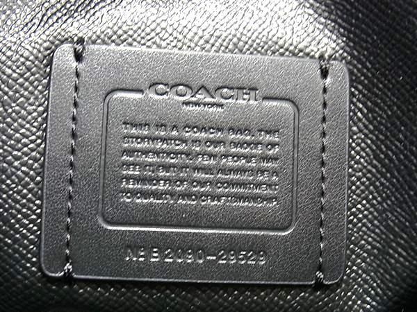 1円 ■新品同様■ COACH 23385 コーチ 2WAY レザー ハンドバッグ ショルダーバッグ クロスボディ レディース ネイビー系 AW4753_画像6