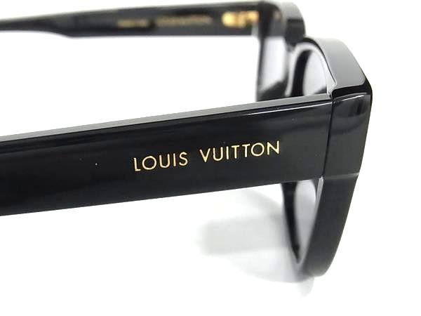 1円 ■極美品■ LOUIS VUITTON ルイヴィトン Z1702E 55□20 LVストリート スクエア サングラス 眼鏡 メガネ ブラック系 AW3543の画像3
