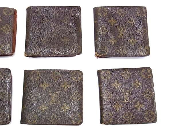 1円 LOUIS VUITTON ルイヴィトン モノグラム 二つ折り 財布 ウォレット 小銭入れ 札入れ カード入れ 9点セット まとめ売り DA7422_画像3