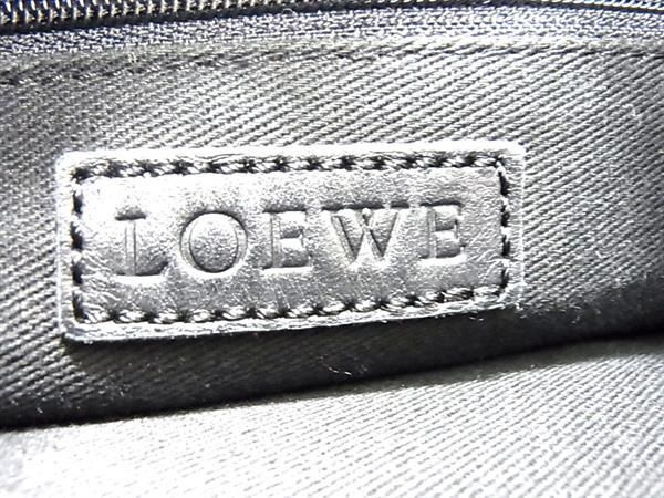 1円 ■美品■ LOEWE ロエベ リピートアナグラム キャンバス ショルダーバッグ 斜め掛けかばん レディース メンズ ブラウン系 FC2895の画像6