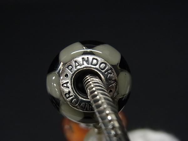 1円 ■美品■ PANDORA パンドラ SV925 ラインストーン ブレスレット バングル アクセサリー レディース シルバー系 AX4623の画像4