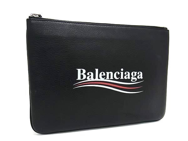 1円 ■美品■ BALENCIAGA バレンシアガ レザー クラッチバッグ セカンドバッグ メンズ ラック系 FA1280の画像1