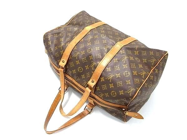 1円 LOUIS VUITTON ルイヴィトン M41624 モノグラム サック スープル45 ボストンバッグ トラベルバッグ ブラウン系 AX3550の画像3