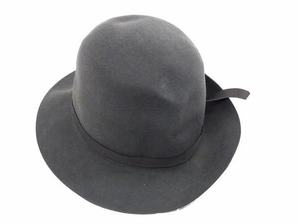 1円 ■美品■ BORSALINO ボルサリーノ ハット 帽子 表記サイズ 57 レディース メンズ グレー系 BJ0842_画像1