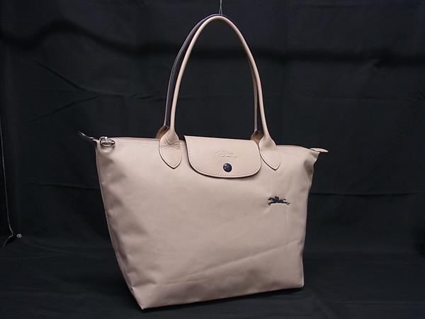 1円 LONGCHAMP ロンシャン ルプリアージュ ナイロンキャンバス ハンドバッグ ショルダー トート 肩掛け レディース ピンク系 FC4003_画像1