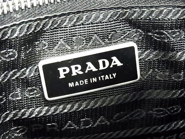 1円 PRADA プラダ テスートナイロン クロスボディ ショルダーバッグ 斜め掛けかばん レディース メンズ ブラック系 FC2900の画像6