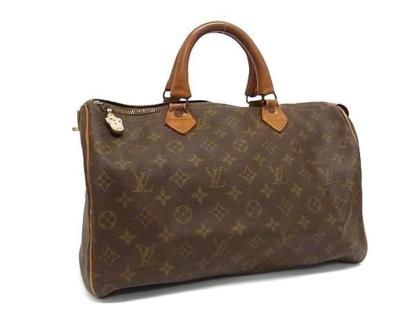 1円■美品■ LOUIS VUITTON ルイヴィトン M41524 ヴィンテージ モノグラム タロンジップ USA スピーディ35 ハンドバッグ ボストン AX5435_画像1