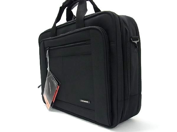 1円 ■新品■未使用■ Samsonite サムソナイト ナイロン 2WAY ビジネスバッグ ハンドバッグ ショルダー 斜め掛け ブラック系 AR9714_画像3