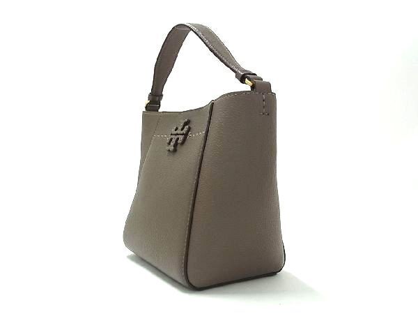 1円 ■新品■未使用■ TORY BURCH トリーバーチ マックグロー レザー 2WAY ハンドバッグ ショルダーバッグ レディース グレージュ系 AV1393の画像3