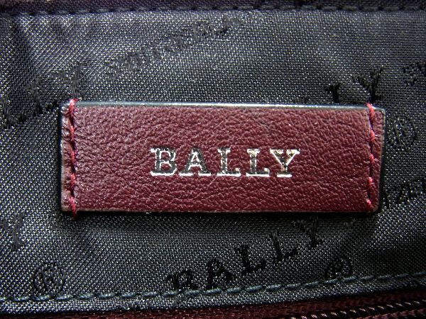 1円 ■新品同様■ BALLY バリー レザー ストラップ付き クラッチバッグ セカンドバッグ ポーチ メンズ ボルドー系 AU0858_画像8