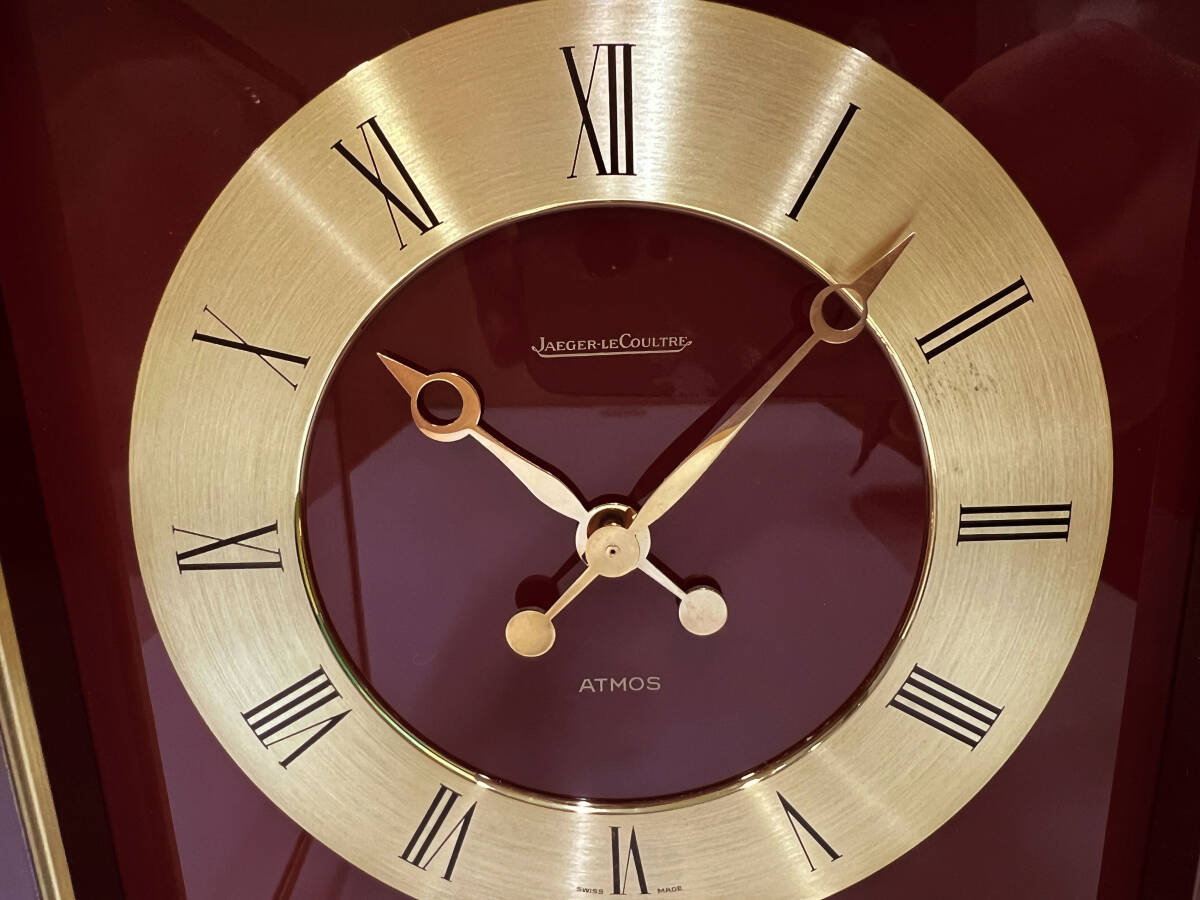 JAEGER LECOULTRE ジャガー・ルクルト ATMOS アトモス 置時計 寄贈刻印あり 不動【4425】の画像2